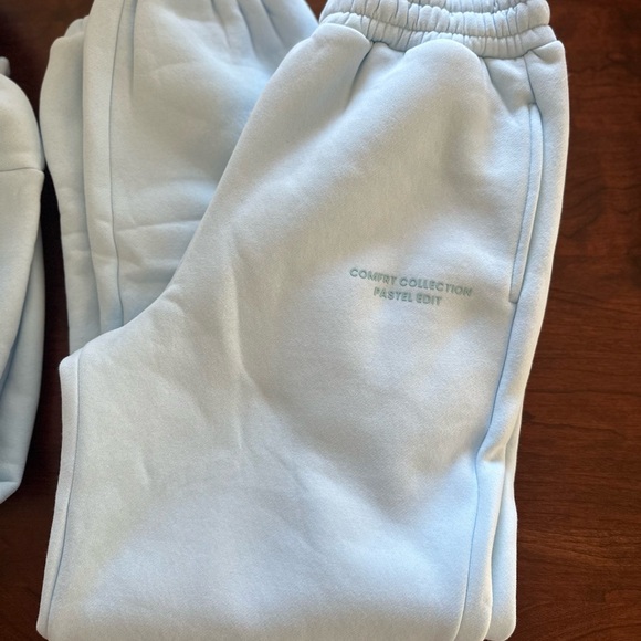 Comfrt Pastel Blue Sweatpants Size S, matching sweatshirt avail in closet - Picture 3 of 4